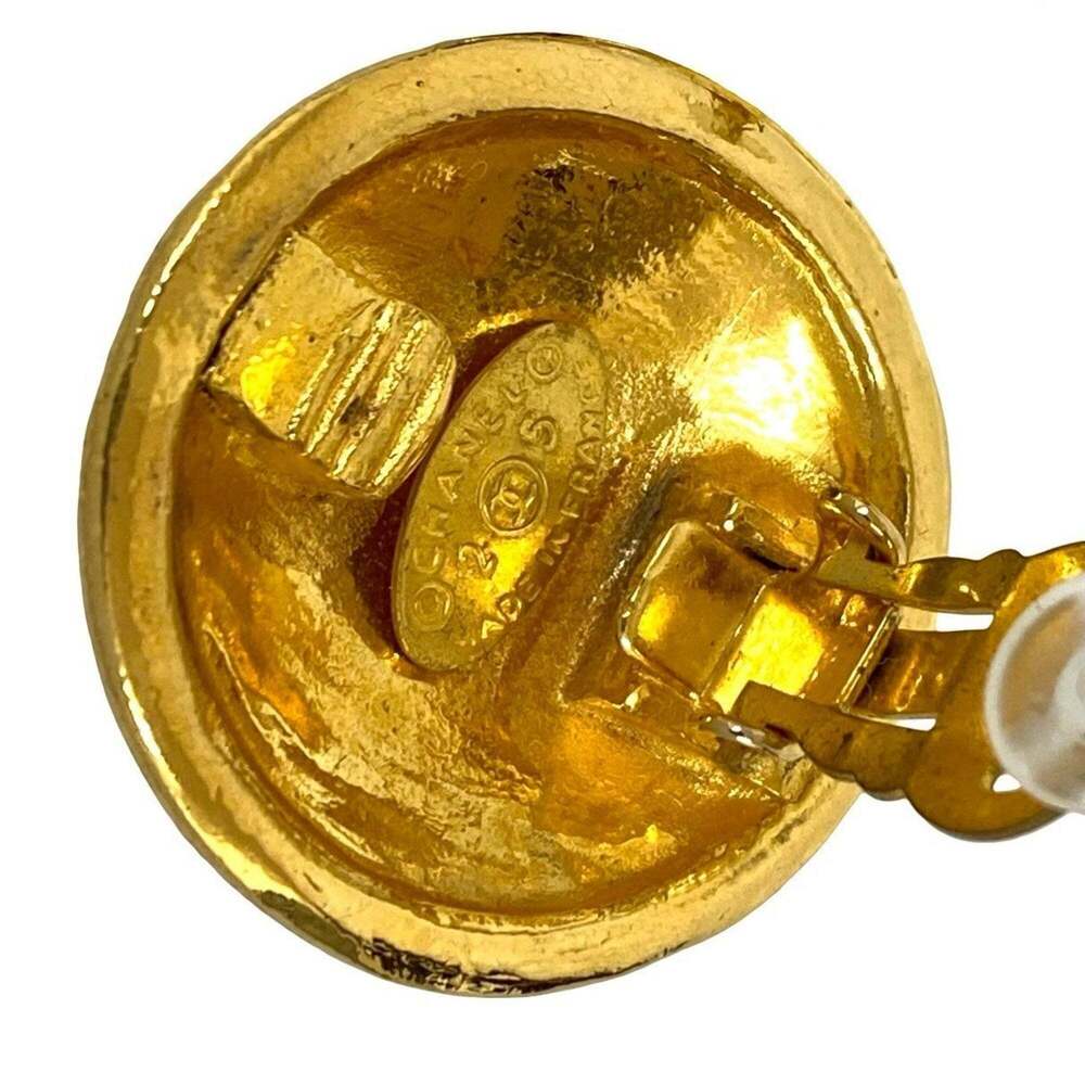 CHANEL Authentic Gold Logo Earrings - Picture 2 of 6